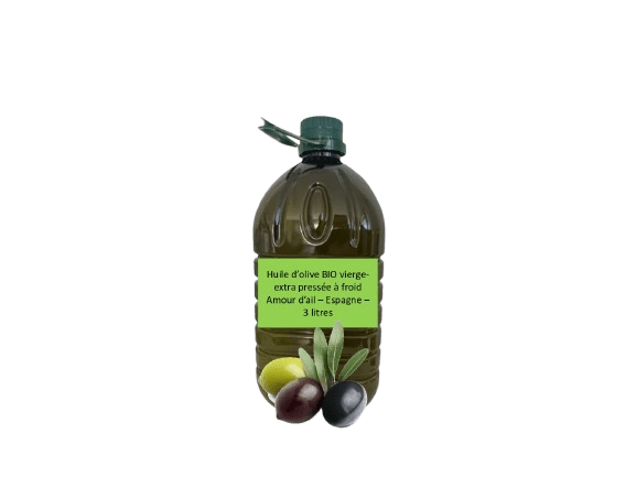 Huile d'olive BIOLOGIQUE vierge-extra pressée à froid - 3 litres - Espagne